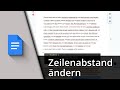 Google Docs Zeilenabstand ändern ✅ Tutorial