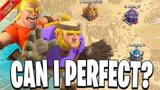 Attempting A Perfect War With Barbarian Kickers And Thrower Giants In Clash Of Clans!