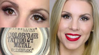 Eyeshadow Tutorial | Barely Branded Maybelline Color Tattoo - YouTube