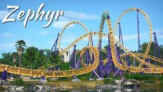 Planet Coaster  Zephyr (Timelapse + POV)