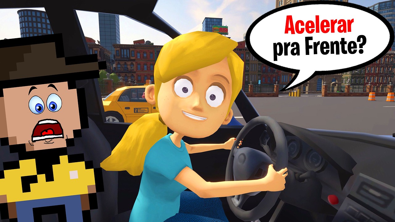 ENSINANDO A MINHA IRMÃ MAIS NOVA A DIRIGIR