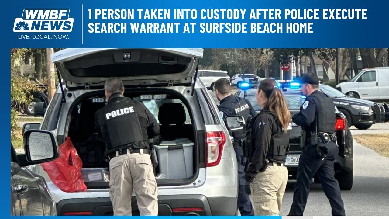 Police execute search warrant at Surfside Beach home - YouTube
