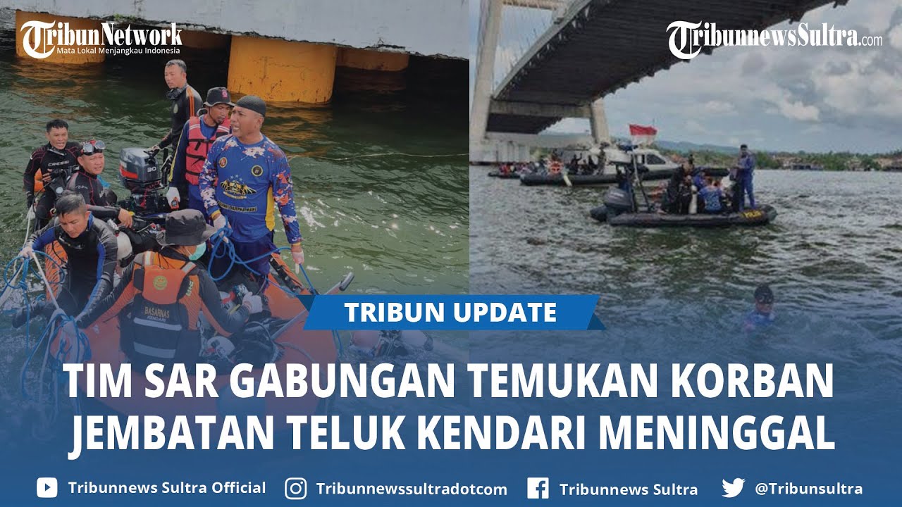 BREAKING NEWS Pria Lakukan Aksi Nekat di Jembatan Teluk Kendari Ditemukan Meninggal Dunia