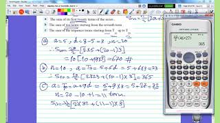 Math 2nd secondary | Second term | Algebra | Exercises on Arithmetic Series | Part 2- School Book