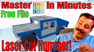 A Tinkercad Cardboard Laser Cut Hummer | Master Tinkercad in Minutes