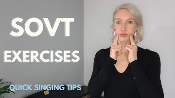 Quick Singing Tips | SOVT Exercises. Why and how to keep a healthy voice with these easy exercises!