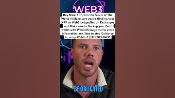 Web3 is the Best Wallet to Store your Crypto, Not Exchanges and Cold wallets #xrp #crypto #bitcoin