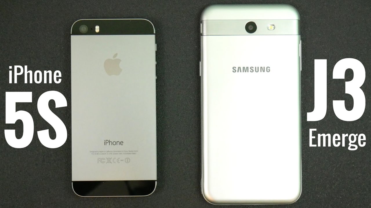 iPhone 5S vs Samsung Galaxy J3 Emerge?  YouTube