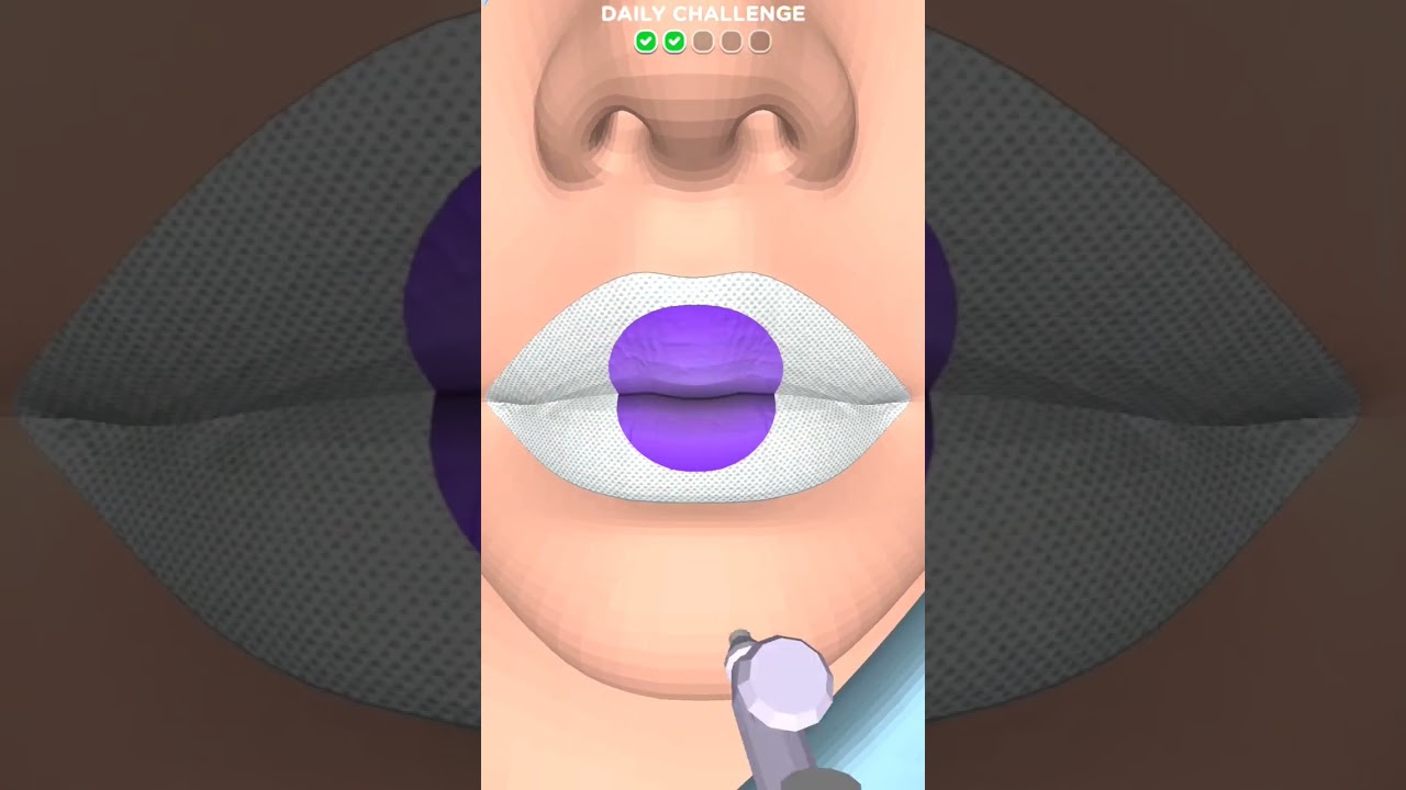 Lip Art 3D Game 💄 Pop It Lips 👄 Game Play • Game Solver