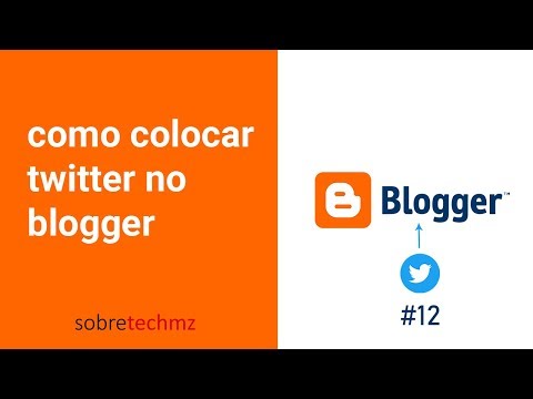 COMO COLOCAR TWITTER NO BLOGGER #12