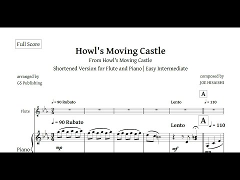 [LETTER3 5] Howl's Moving Castle Flute Sheet Music Terms Of Use