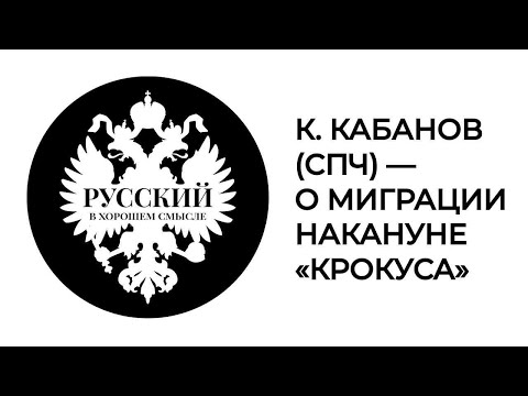 Кирилл Кабанов (президентский Совет по правам человека) – о миграции накануне теракта в "Крокусе"