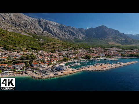 Baška,krk,Croatia 4k Walking tour 2022, Vela plaža BaskaCroatia #baska #croatia #krk #walkingtour