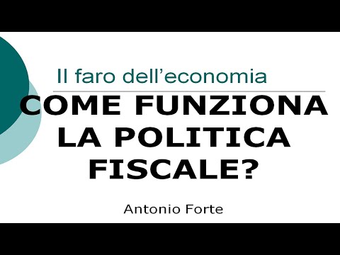 Video: Differenza Tra Politica Fiscale E Monetaria