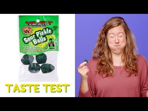 Sour Pickle Balls Taste test - Sour Pickle Balls Taste test