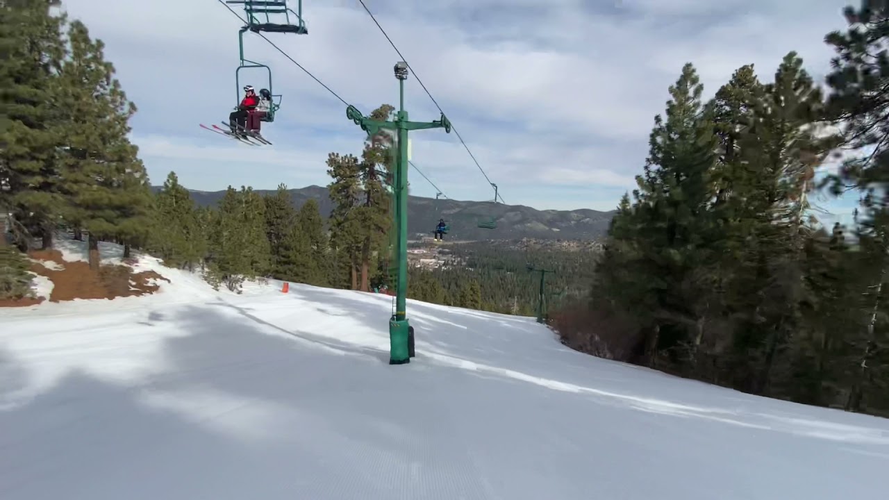 Big Bear Mountain - Snow Summit Resort  - Skiing “Timber Ridge” to “7 Down”