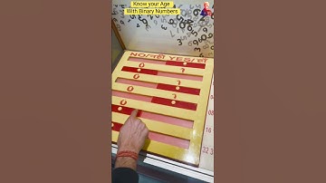 Know Your Age With Maths 😎|| Binary Number Game #maths #experiment #shortsfeed