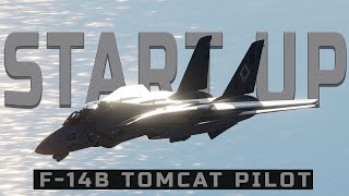 DCS WORLD | F-14B Startup, Taxi, Takeoff (PILOT)