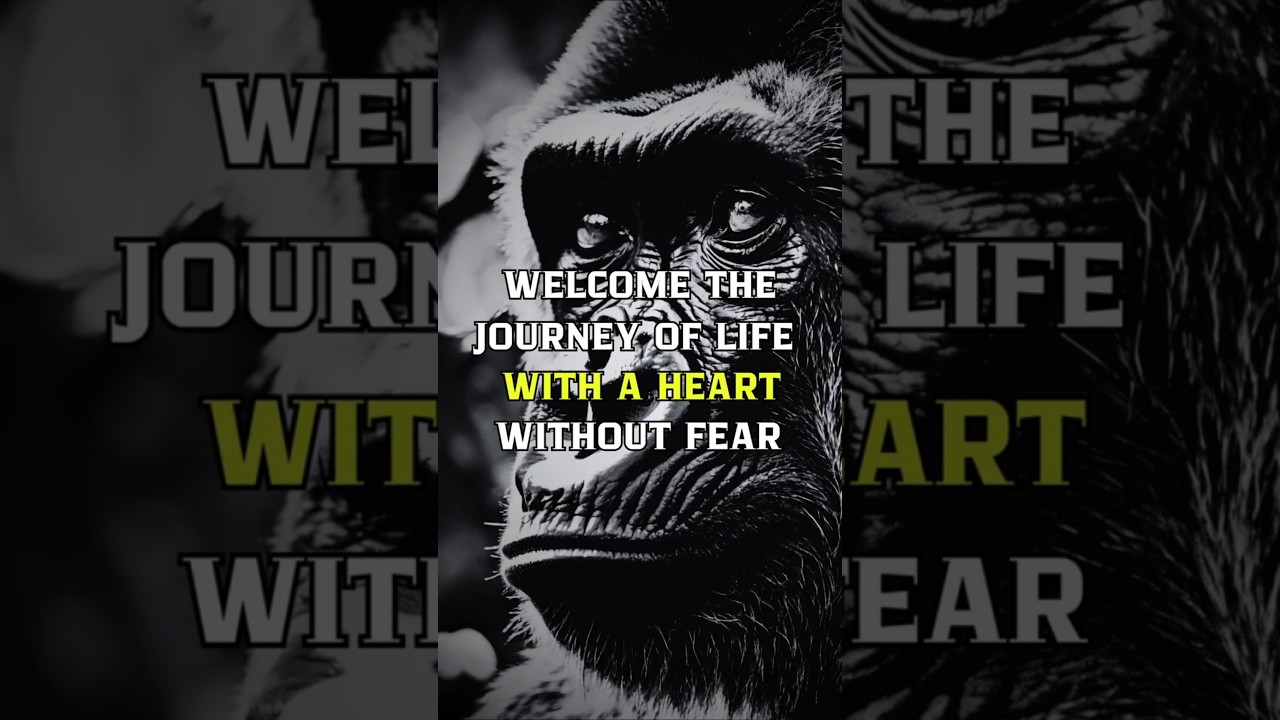 Welcome the journey of life with a heart without fear 