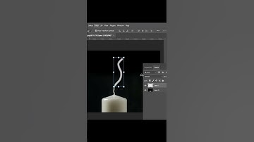 how to add smoke to a candle in Photoshop