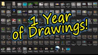 1 Year of Drawings