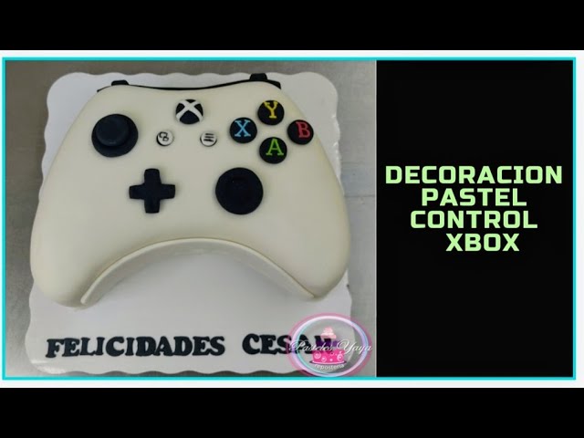XBox and Wii chocolate cake with raspberry filling and almond cake. Wii and  XBox remote control suga…