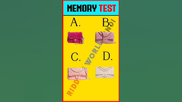 Memory Test - Remember Me ? For IQ Test | #ytshorts #shortsfeed #puzzle #quiz #quiztime #shortvideo