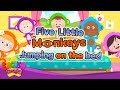 Five Little Monkeys Jumping on the Bed - Nursery Popular Rhymes - English Song For Kids - Music