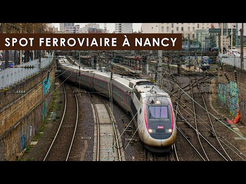 Trains et TGV à Nancy sous le mauvais temps !!