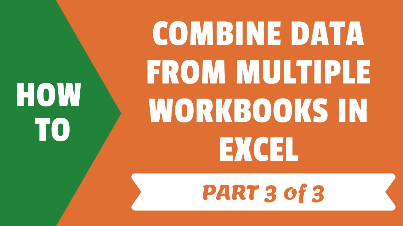 Combine Multiple Workbooks In Excel With Power Query Part 3 Of 3 