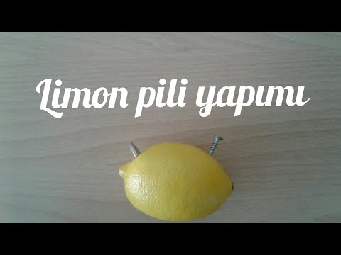 Limondan pil yapımı