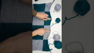 Schachbrettmuster Pulli #stricken #colorwork #diy