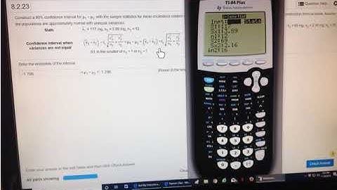 TI 84 confidence interval 2 sample t test
