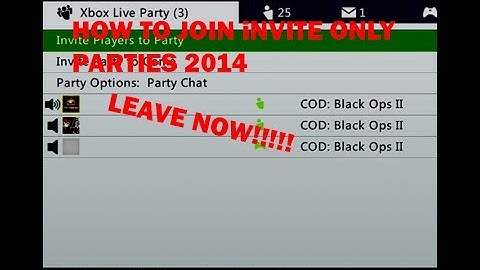 How To join Invite only parties 2014