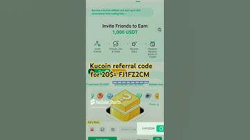 Kucoin referral code for 20$= FJ1FZ2CM #kucoin #kucoin #referralcode #referral #kucoinreferralcode