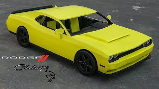 How to make Dodge Challenger from Cardboard || Dodge Challenger SRT || Cardboard Creations.