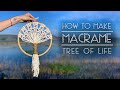 How to Make Macrame Tree of Life / Tutorial Macrame DreamCatcher