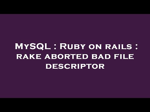 MySQL : Ruby