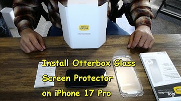 Install protector screen on iphone 17 pro