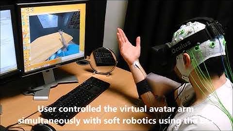 Integrated BCI VR soft robotics