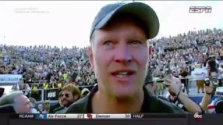 UCF Coach Scott Frost Cries after emotional Win to go 12-0