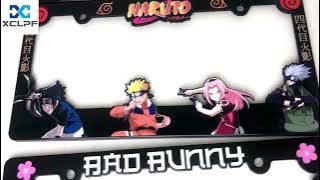 XCLPF——Custom license plate frame with anime design 3D embossed. License plate frame !