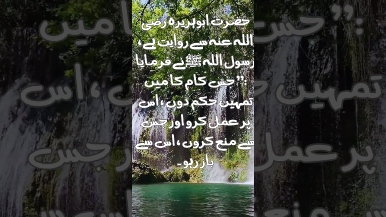 Follow What The Prophet Commanded
