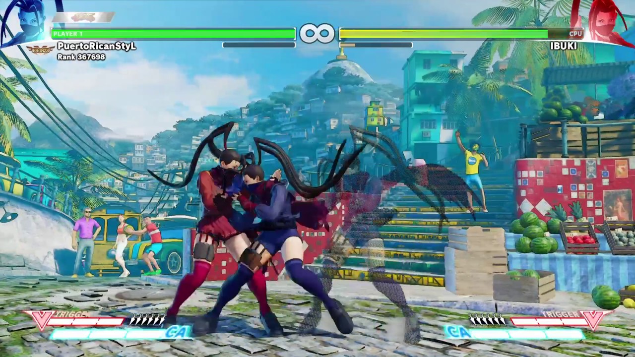 sfv ibuki school costume dlc all colors gameplay w all colors