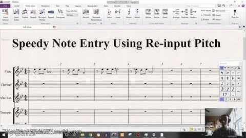 Sibelius Re input Pitch Tool