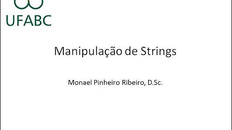 Manipulação de Strings (parte 2)