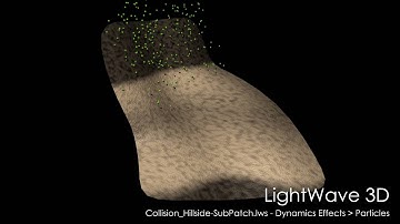 LightWave 3D: Collision Hillside Sub-Patch scene rendered