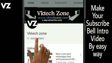How to make Subscribe bell intro video on android