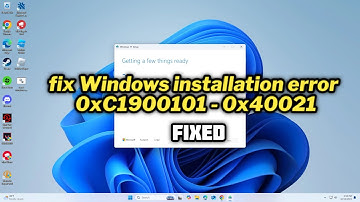 (FIXED) Windows installation error 0xC1900101 - 0x40021