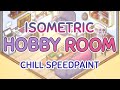 DRAW WITH ME - Chill Isometric Hobby Room Speedpaint